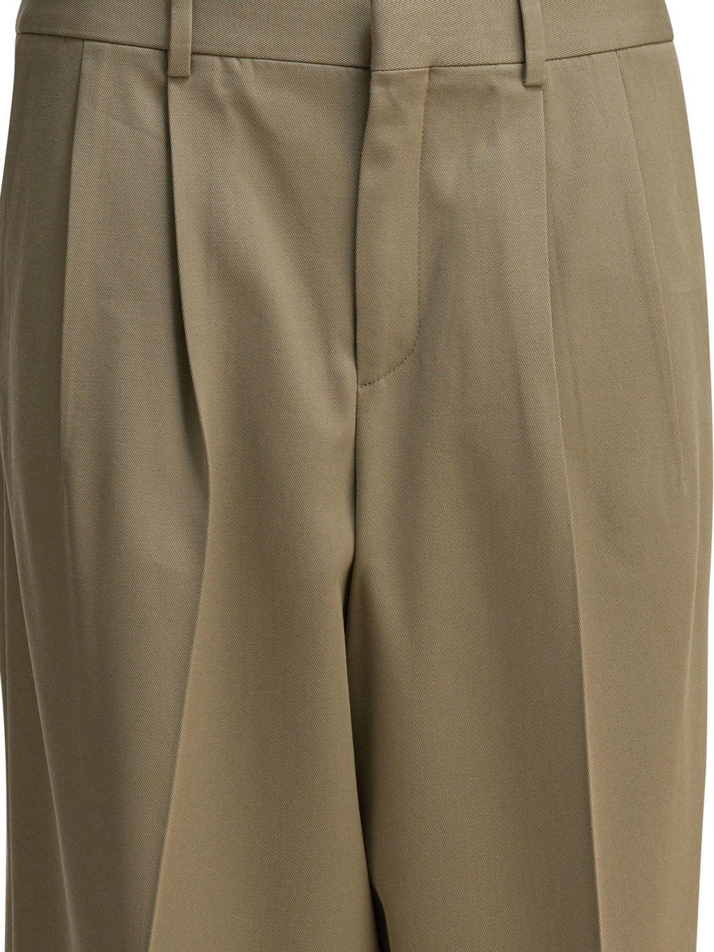 Celine Pleated Pants In Cotton And Virgin Wool