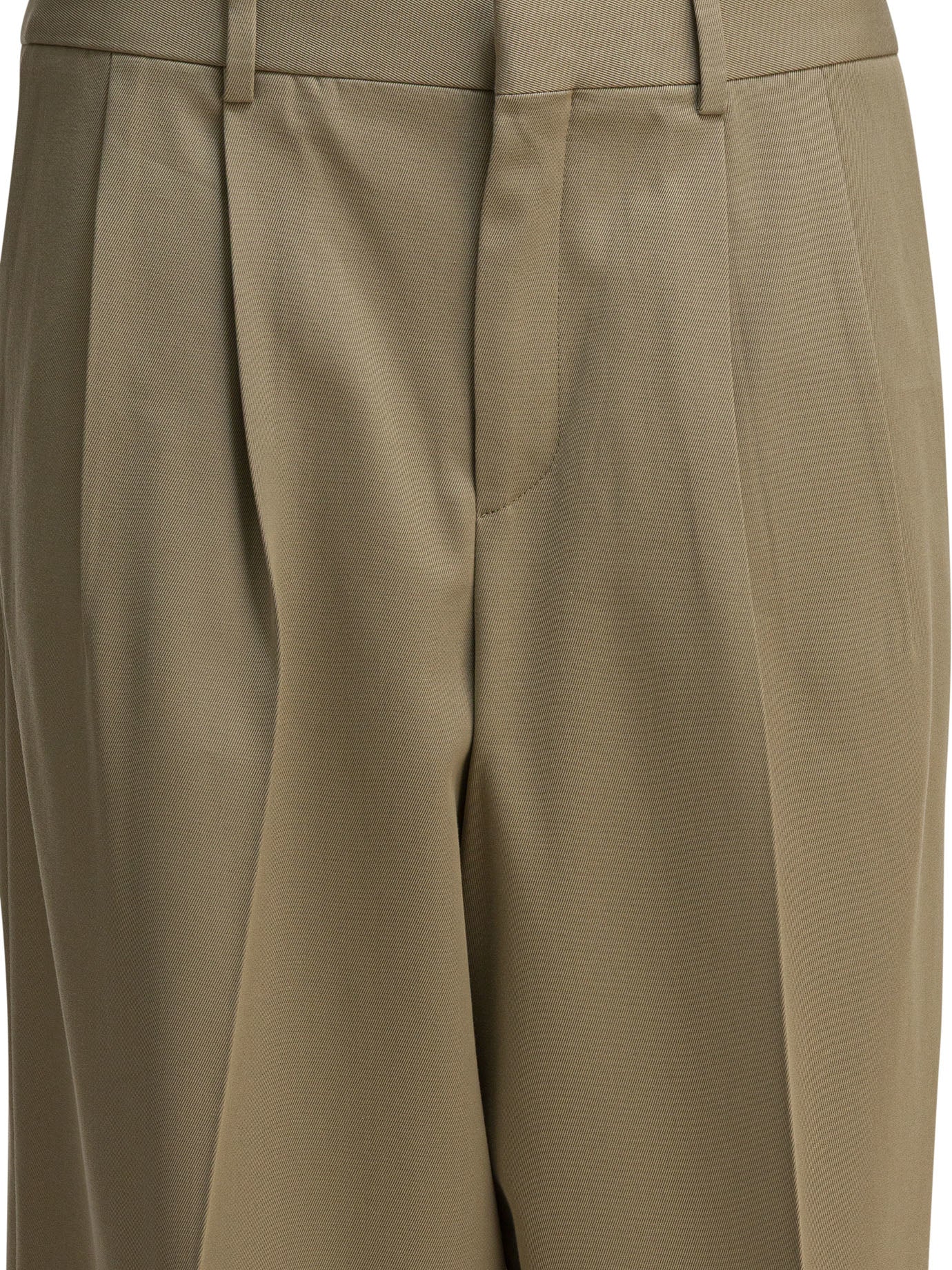 Celine Pleated Pants In Cotton And Virgin Wool