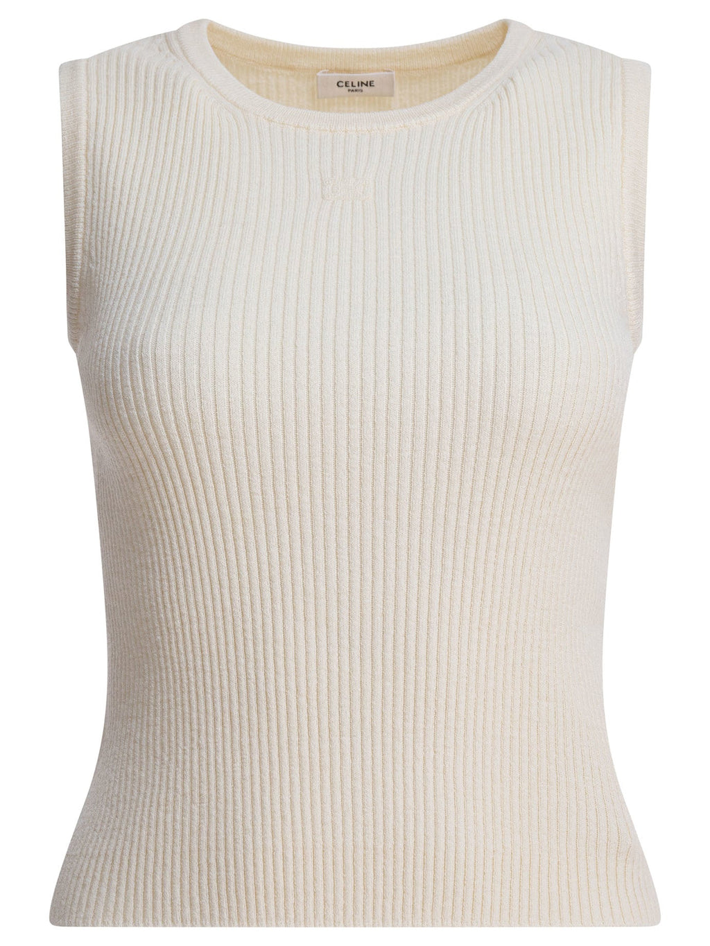 Celine Sleeveless Wool Tank Top