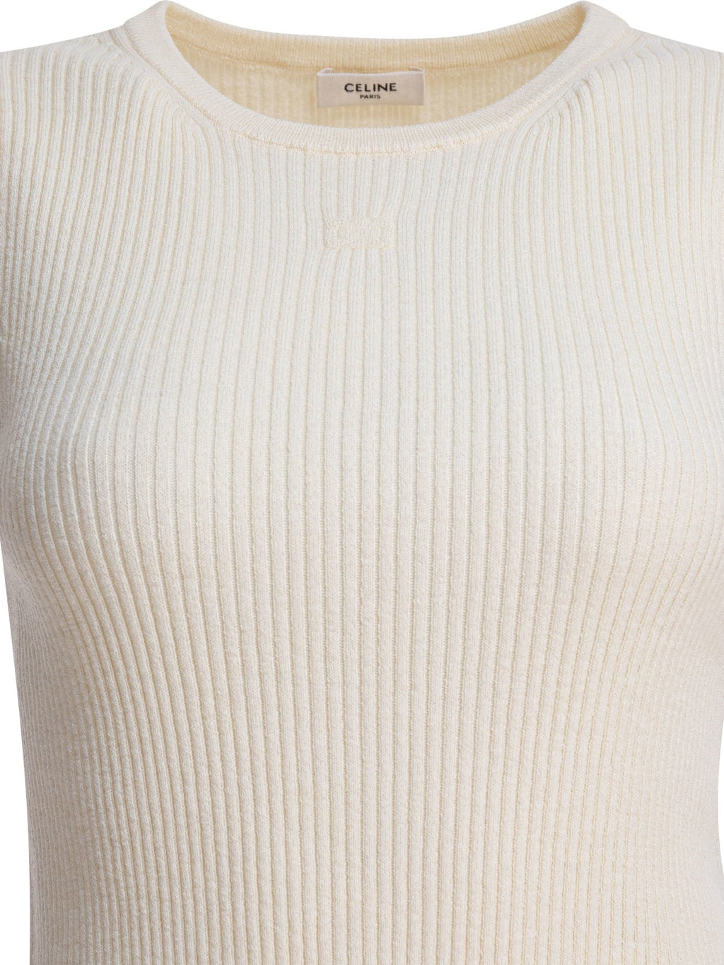 Celine Sleeveless Wool Tank Top