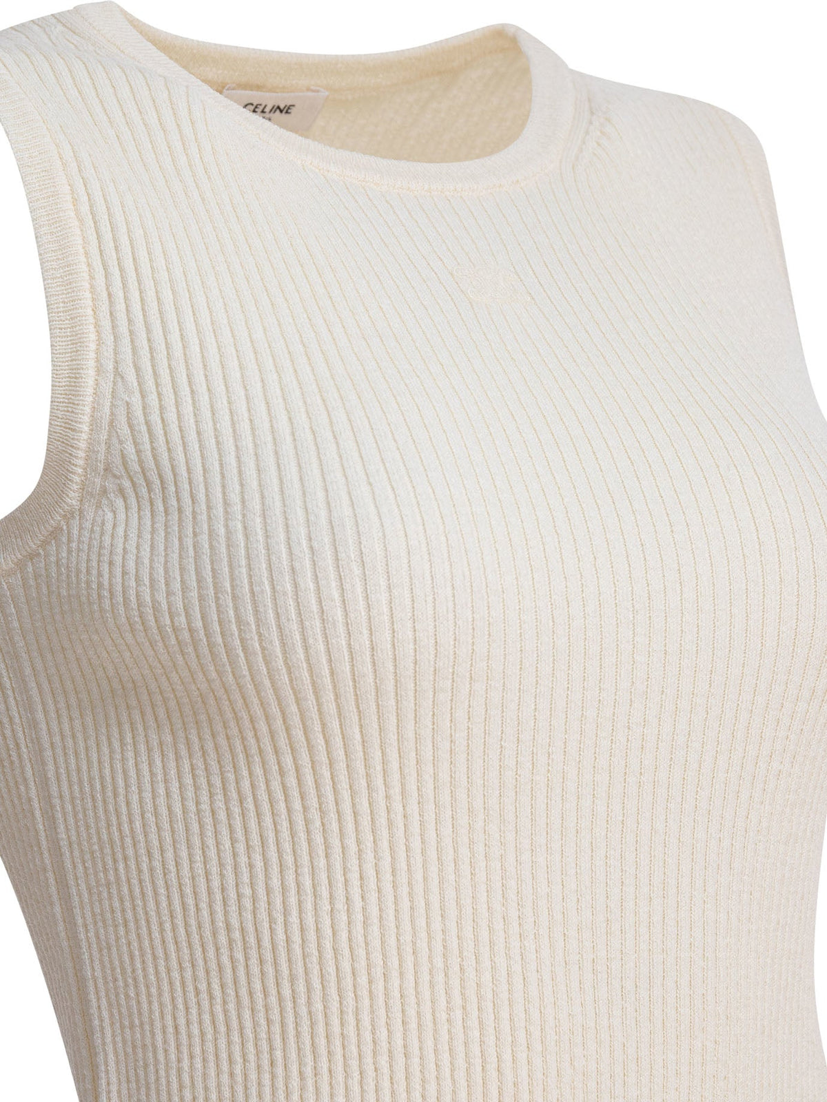 Celine Sleeveless Wool Tank Top