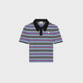 Celine Striped Cotton Polo Shirt