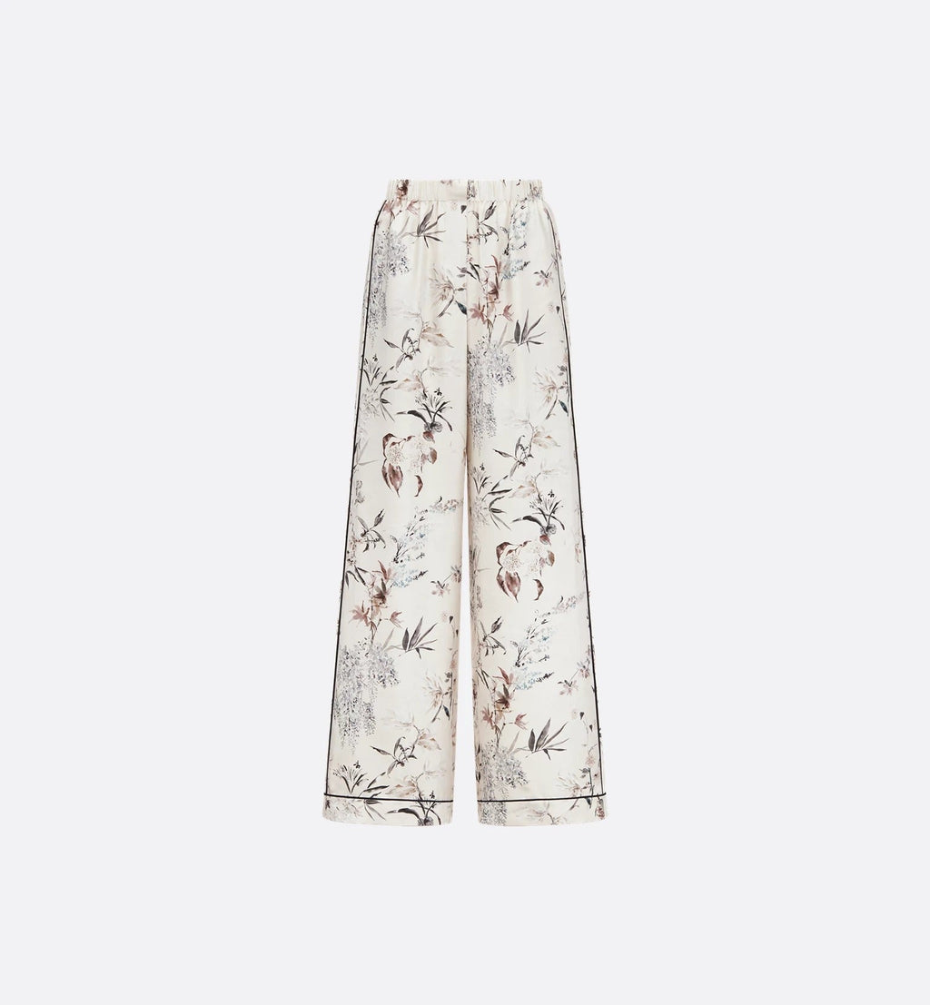 Dior Wide Pants In Silk