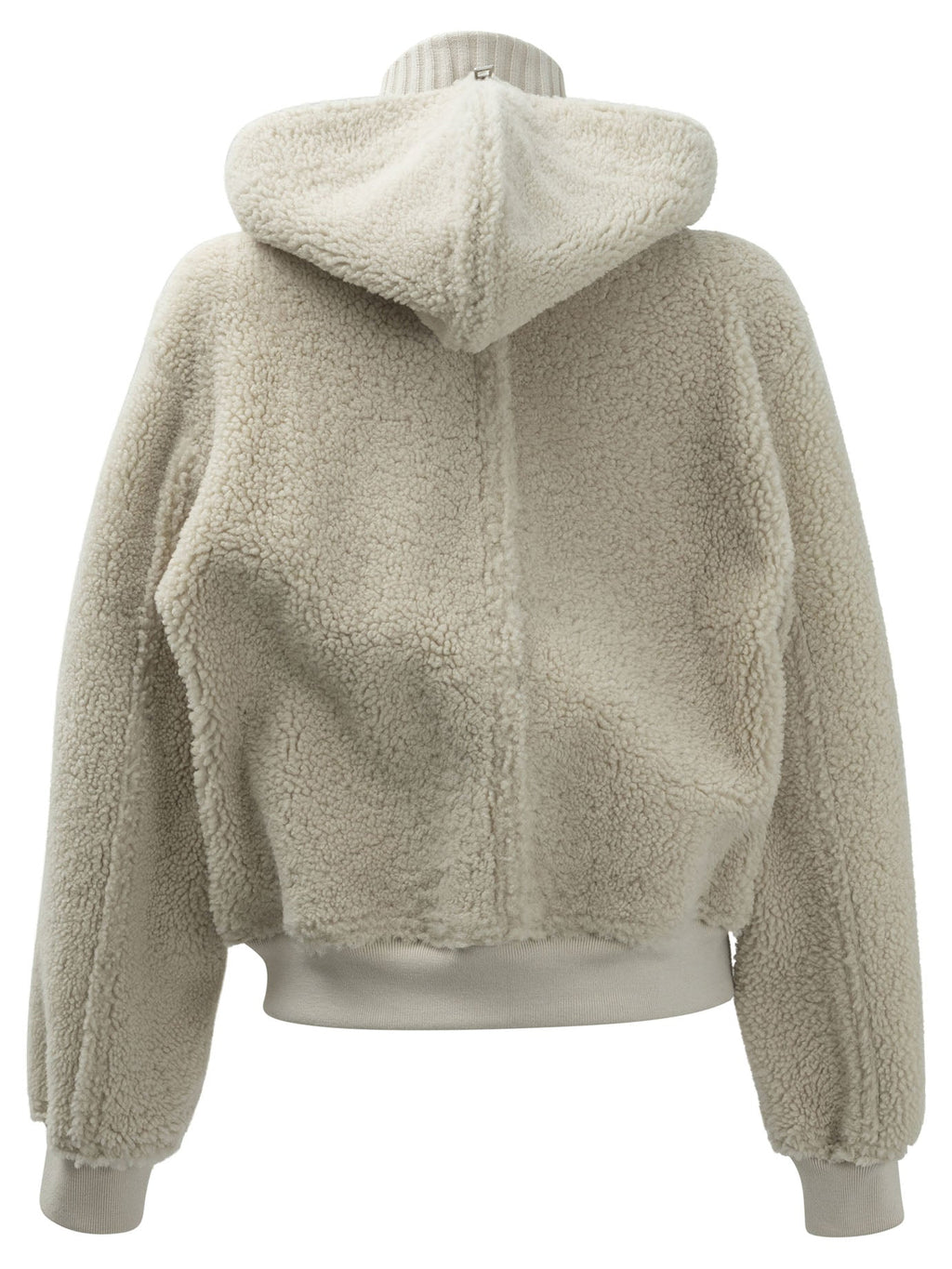 Dior Leather Reversible Jacket With Knitted Turtleneck