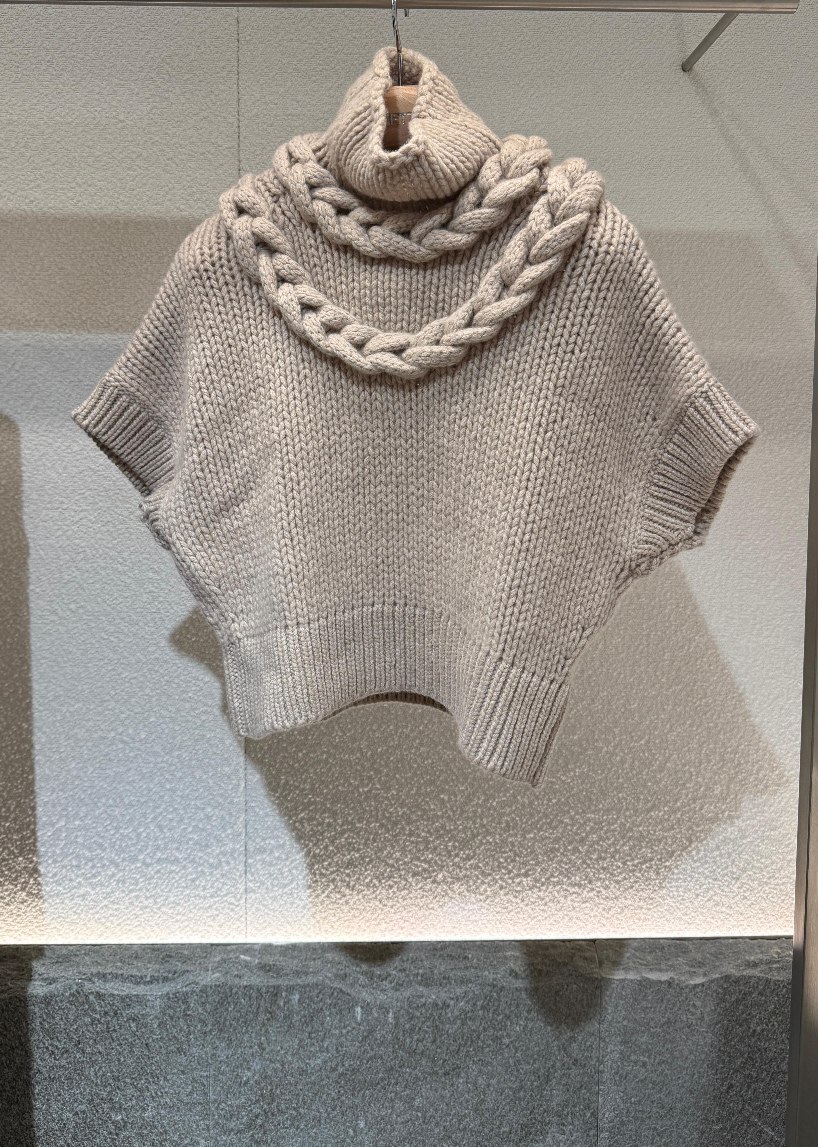 Fedeli "rodolite Biggie" Sleeveless Sweater In Wool And Cashmere