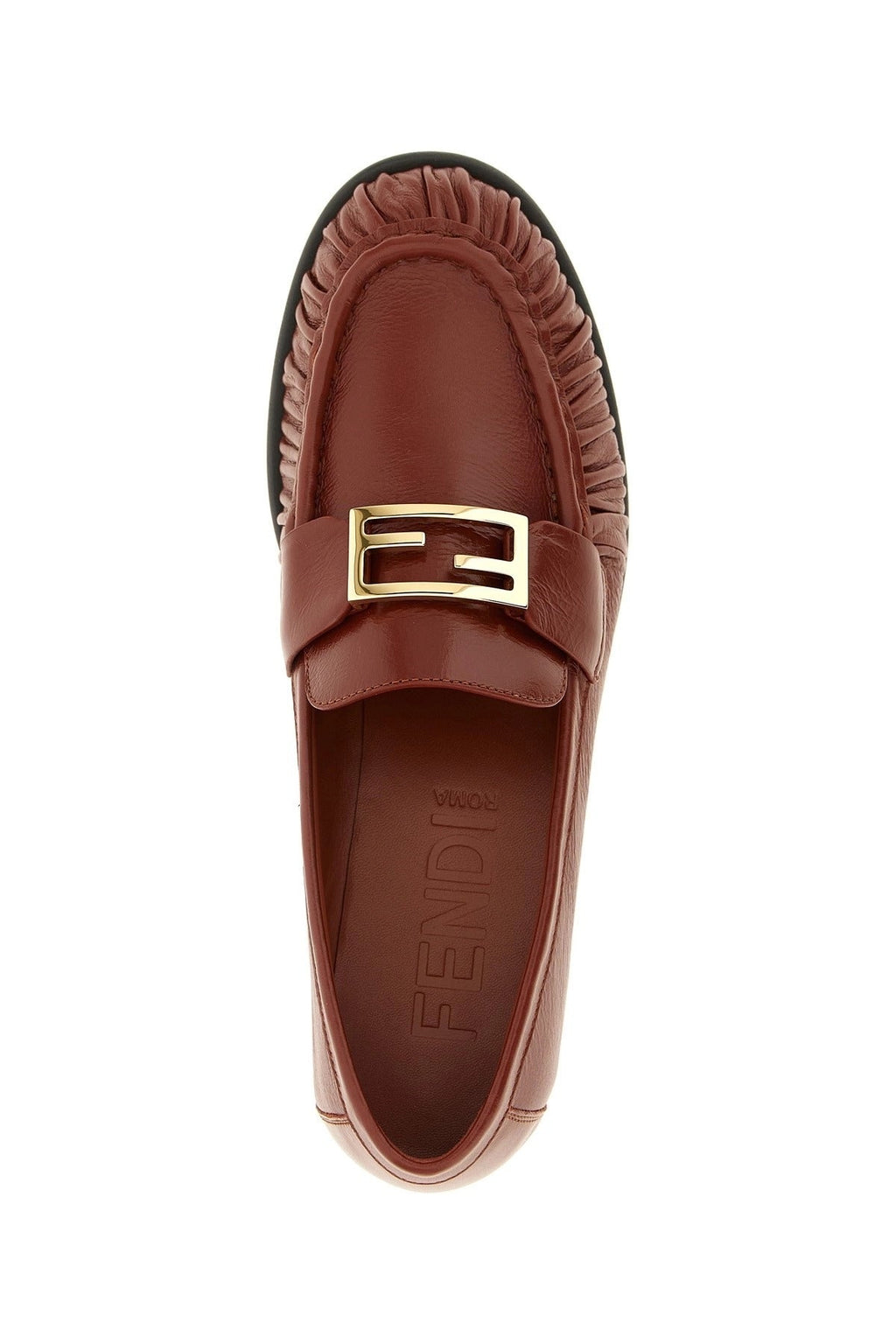 Fendi "baguette" Leather Loafers
