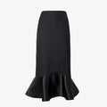 Fendi Midi Skirt In Grain De Poud