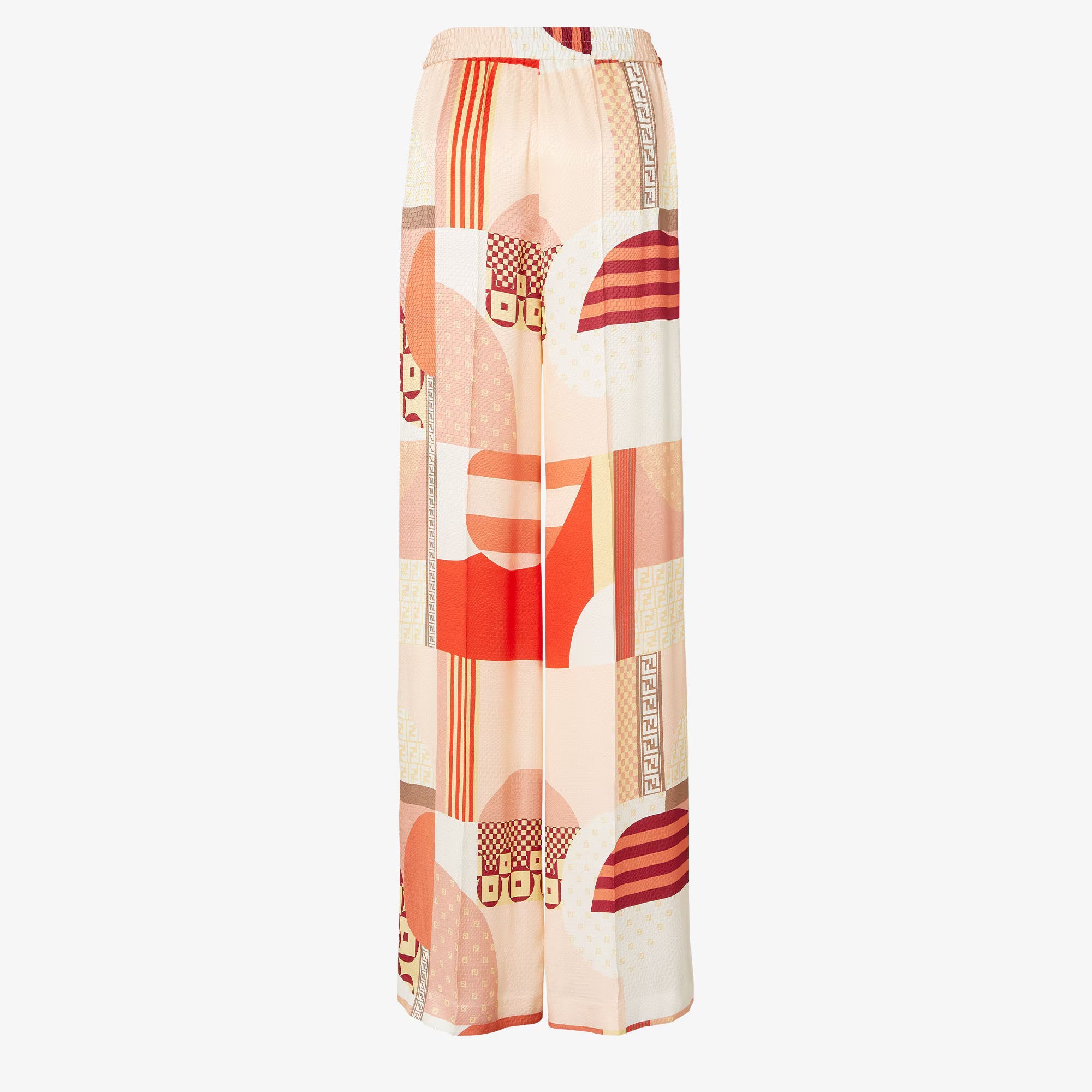 Fendi Patchwork Silk Pants