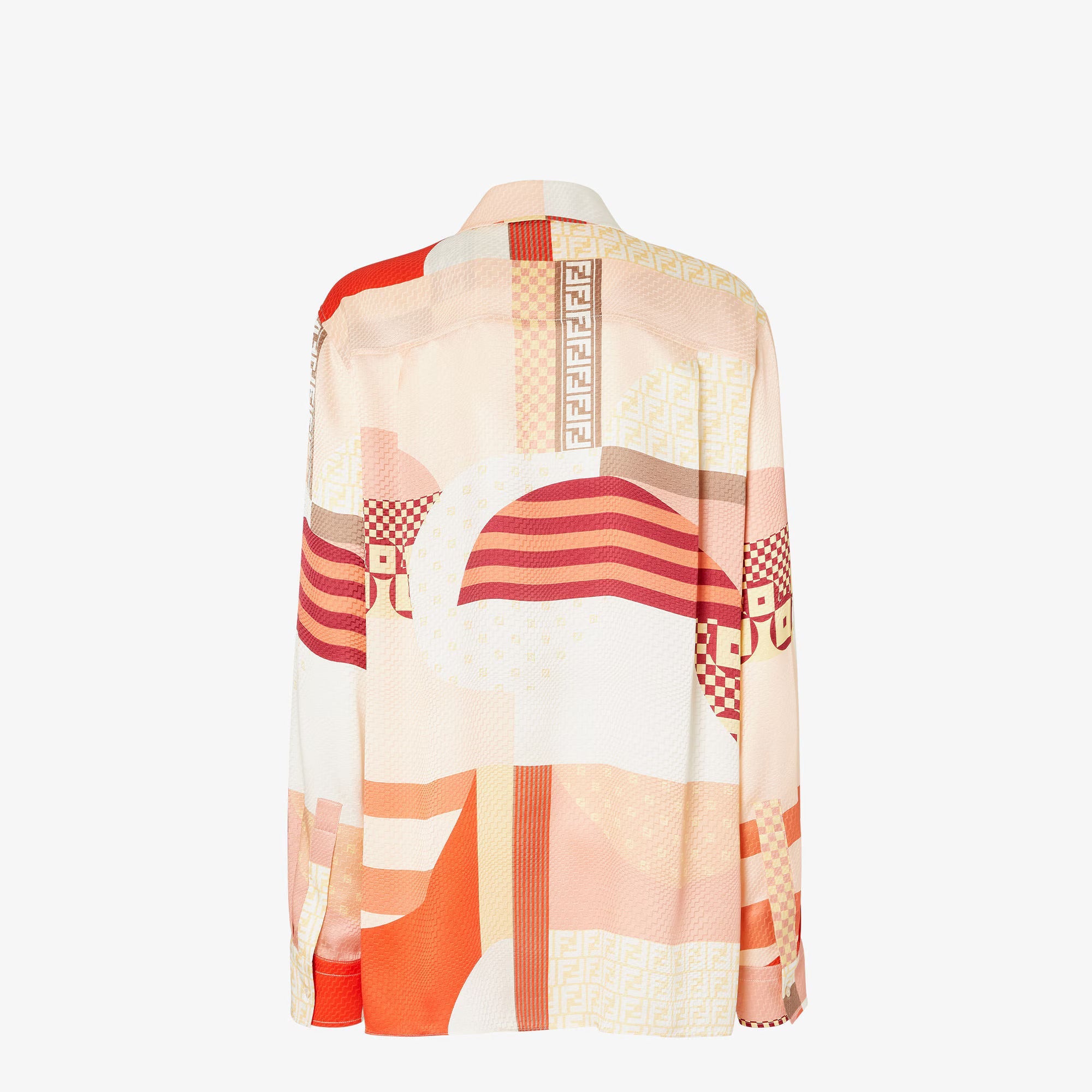 Fendi Patchwork Printed Silk Skirt