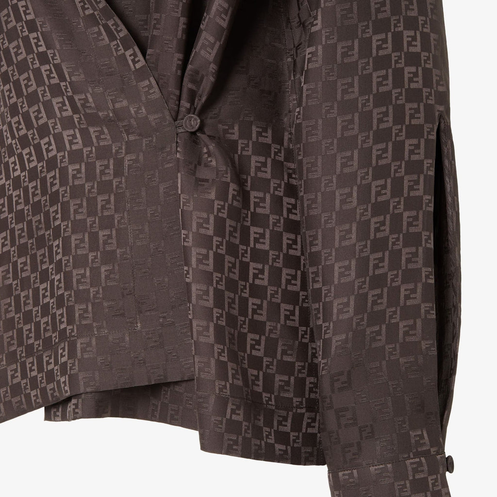 Fendi Jacquard Ff Silk Shirt