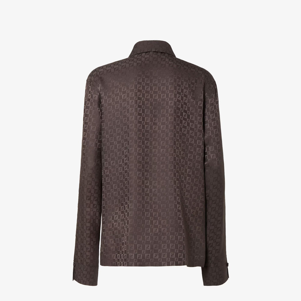 Fendi Jacquard Ff Silk Shirt