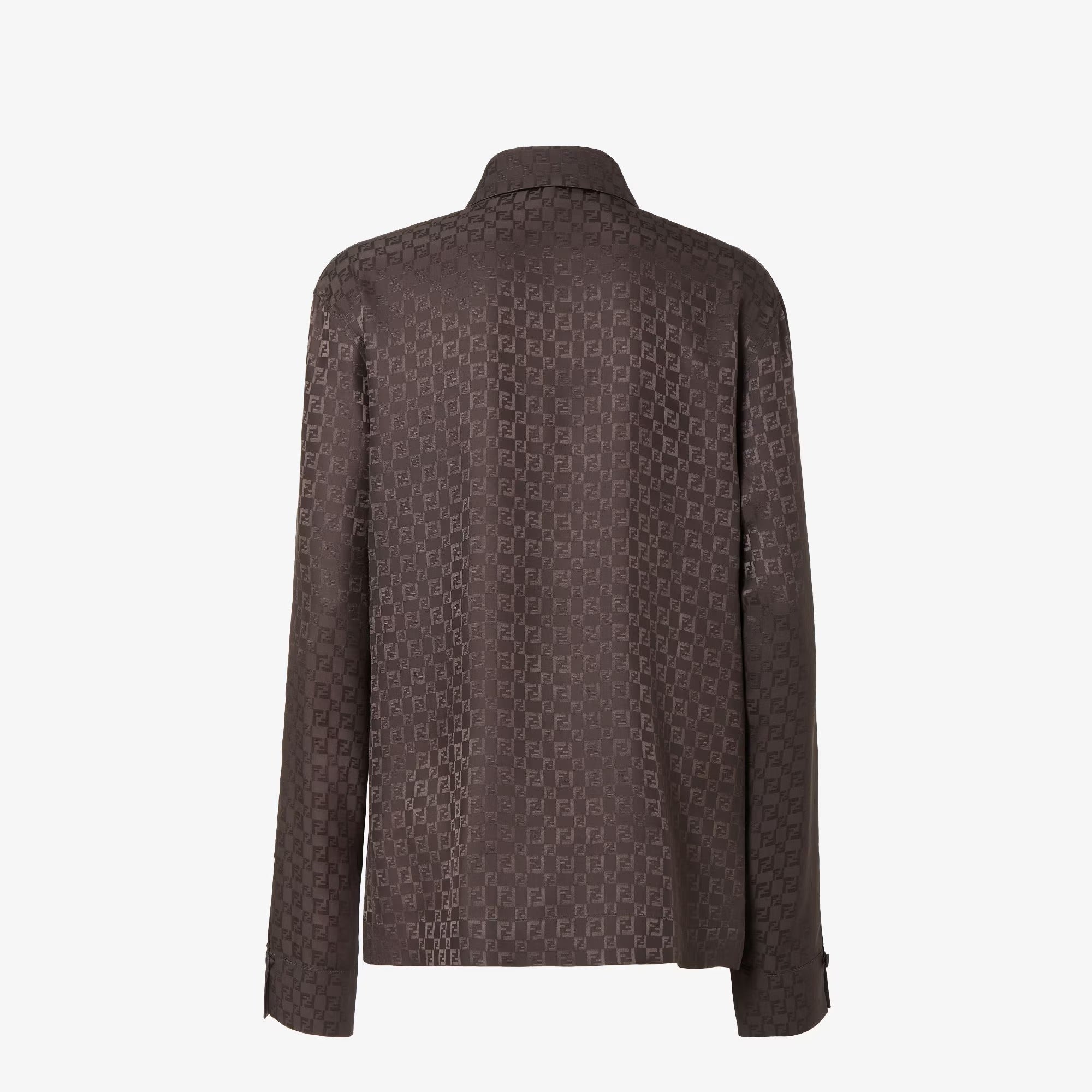Fendi Jacquard Ff Silk Shirt