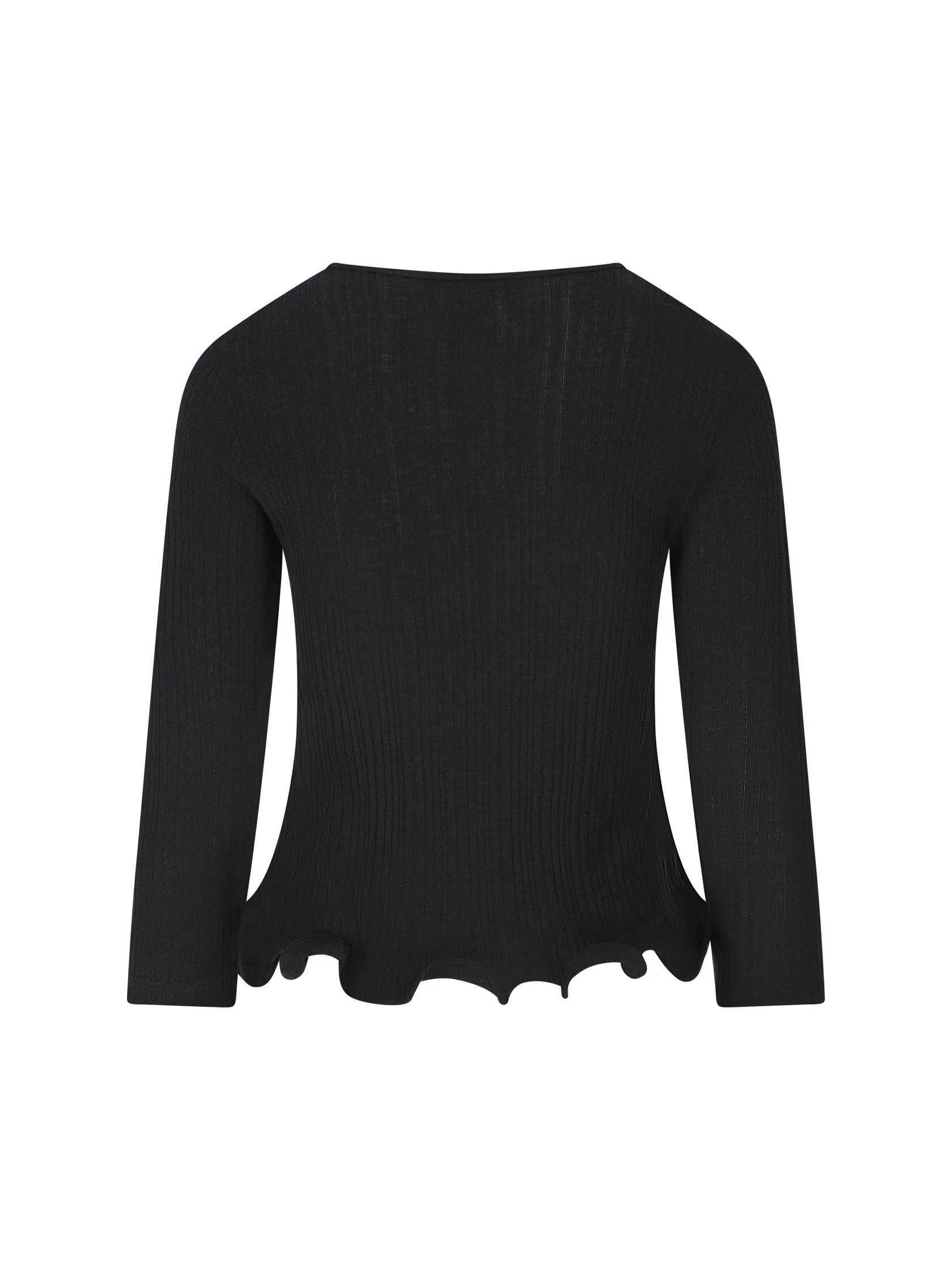 Fendi V-neck T-shirt In Virgin Wool