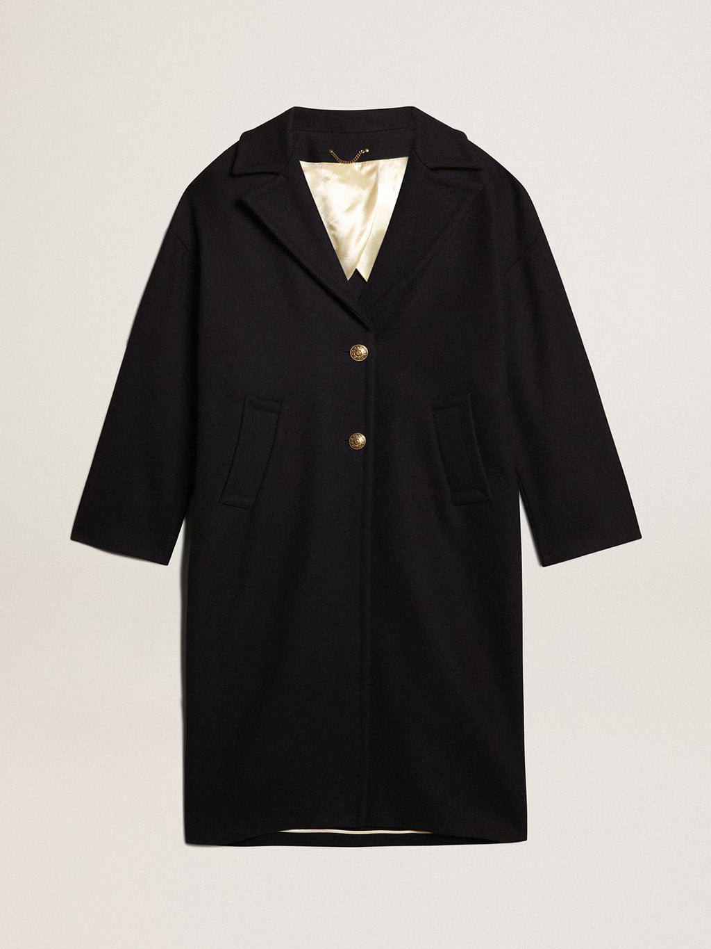 Golden Goose Cocoon Coat In Wool