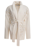 Golden Goose Cardigan With Floral Embroidery