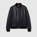 Gucci Leather Zip Jacket