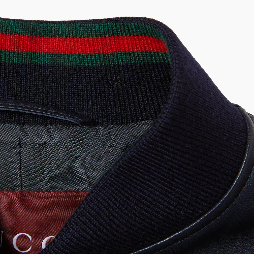 Gucci Leather Zip Jacket