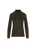 Gucci Silk And Cashmere Long Sleeve Polo Shirt