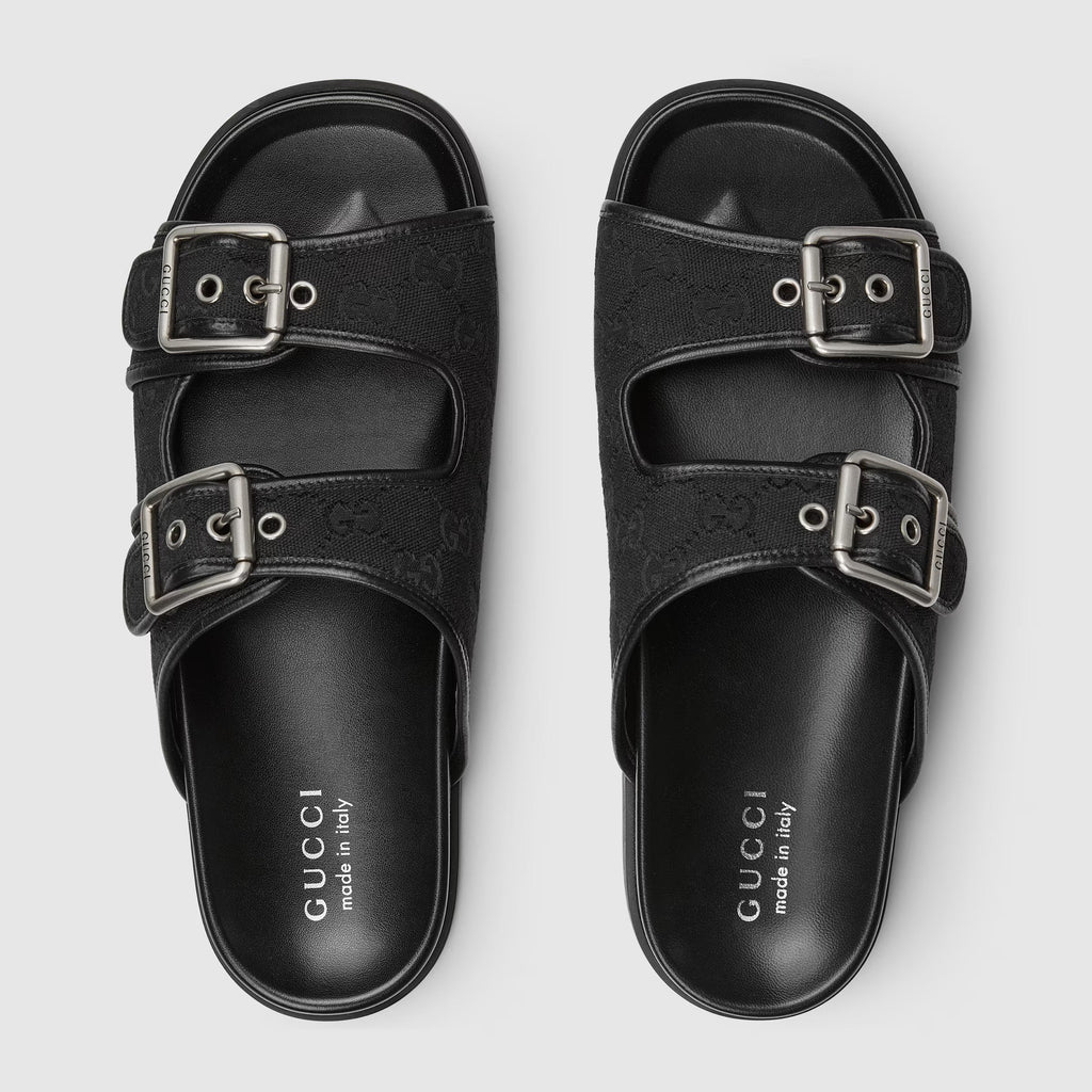 Gucci Slide Sandals With Buckles