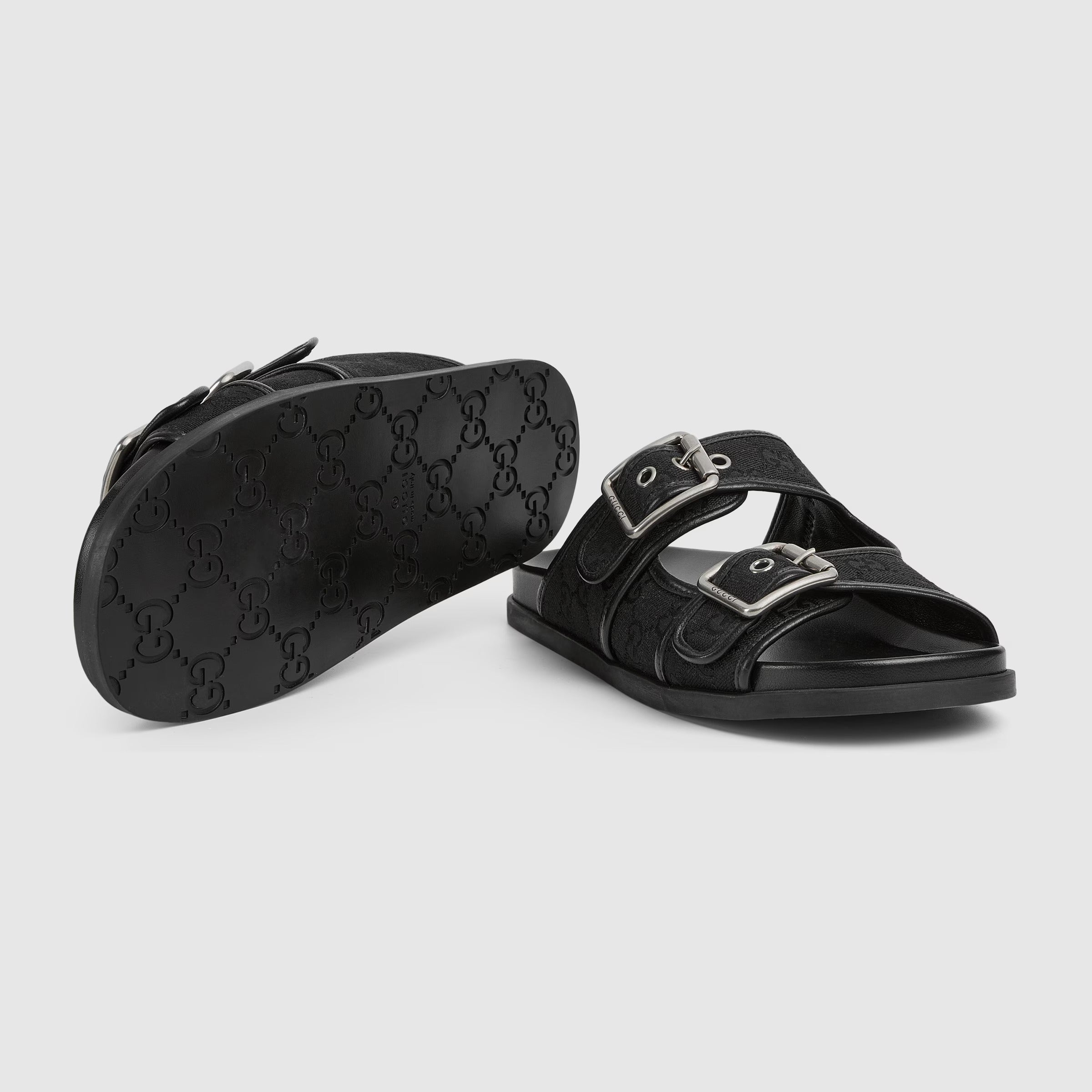 Gucci Slide Sandals With Buckles