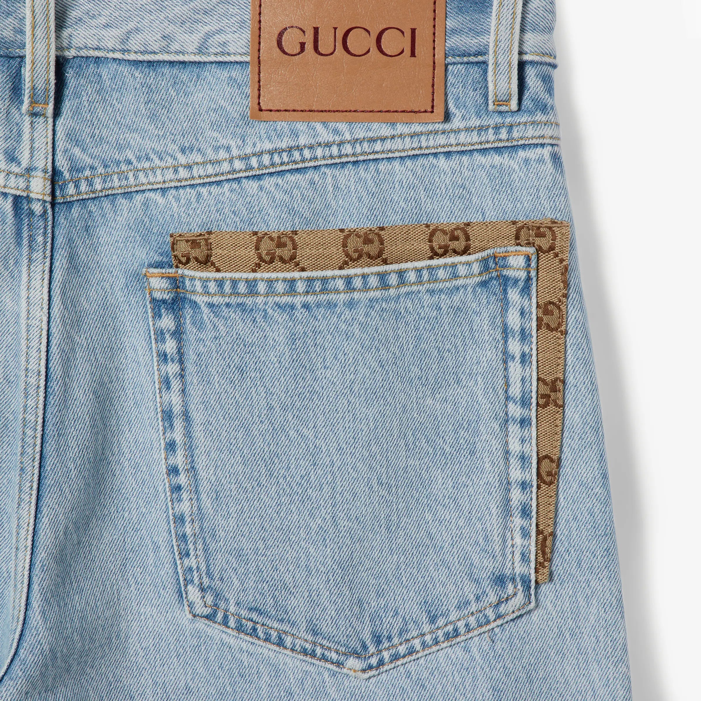 Gucci Jeans With Gg Details
