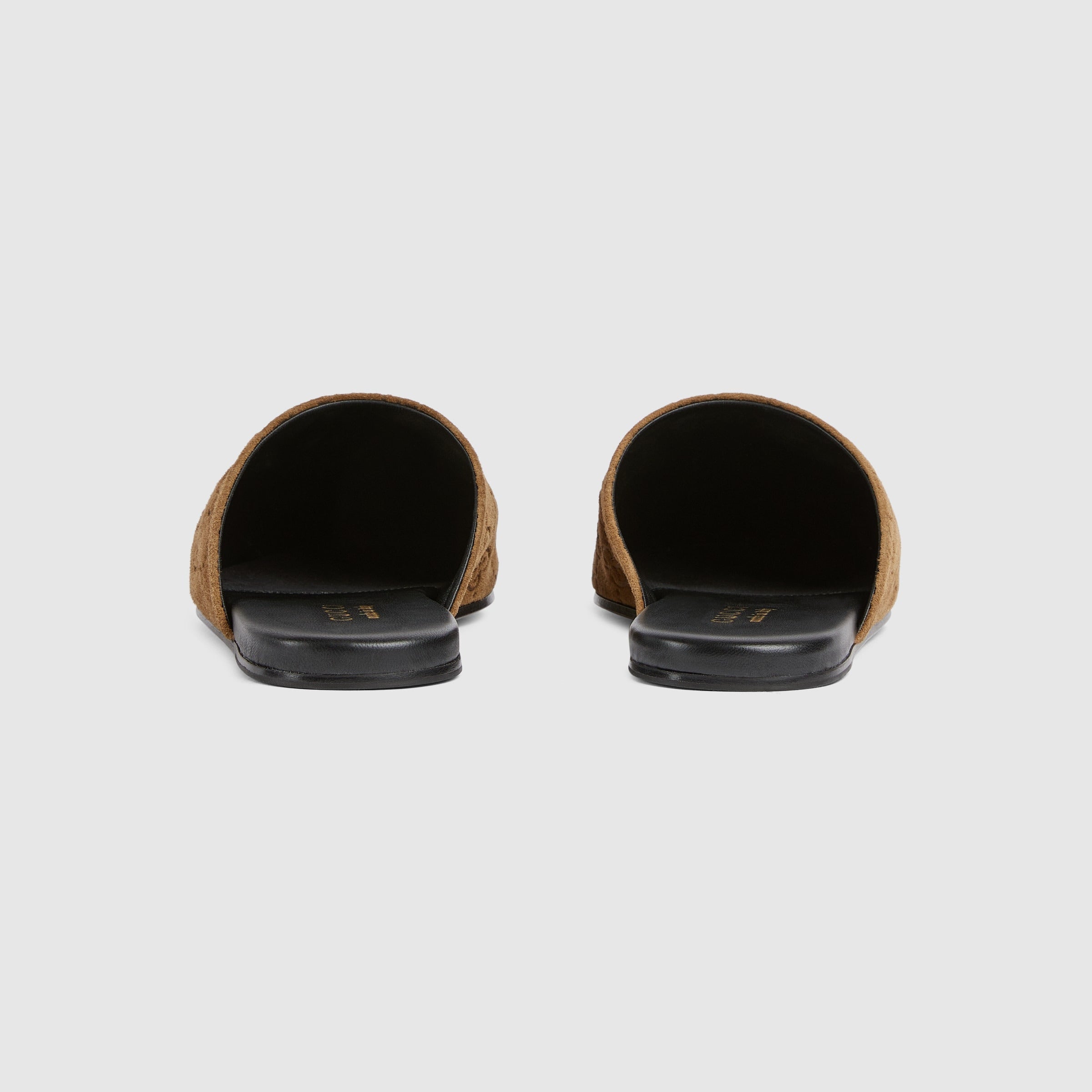 Gucci Suede Leather Sabot With Horsebit