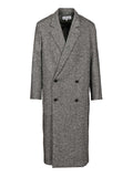 Loewe Double Breasted Coat In Wool Blend