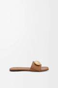 Loewe "pebble" Leather Slide Sandals