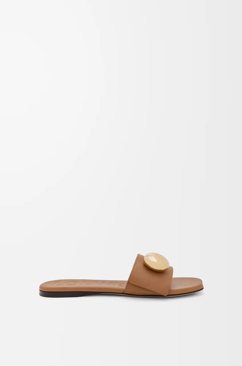 Loewe "pebble" Leather Slide Sandals