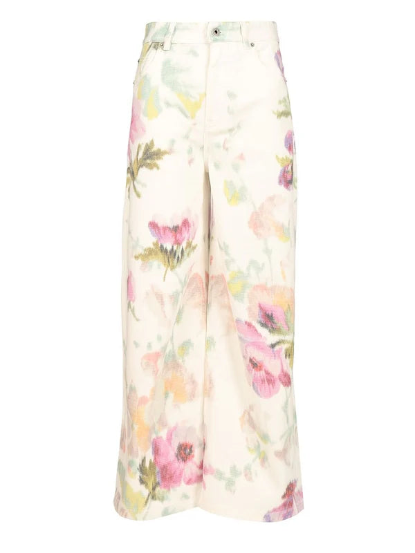 Loewe Floral Printed Jeans