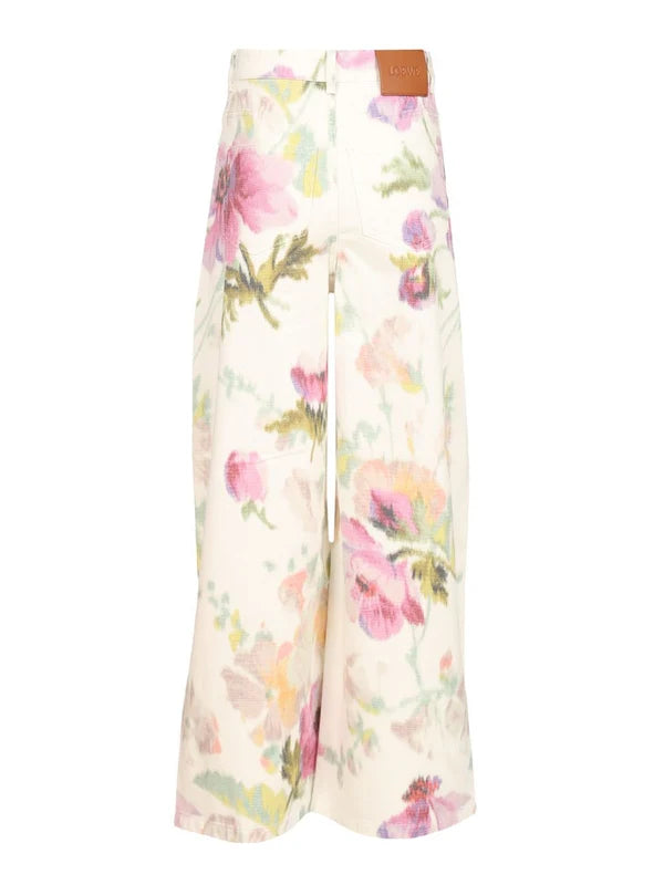 Loewe Floral Printed Jeans