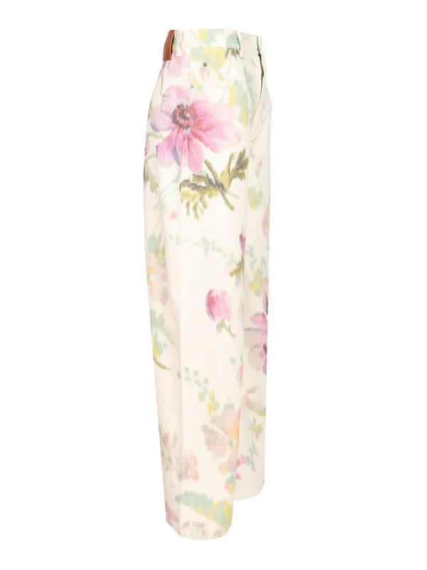 Loewe Floral Printed Jeans