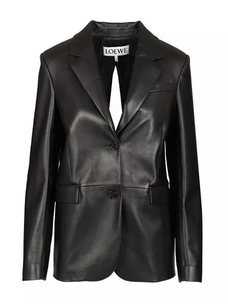 Loewe Tailored Leather Jacket With Back Opening