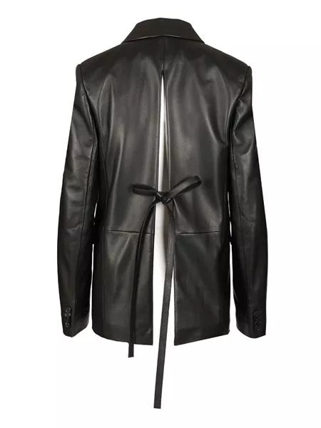 Loewe Tailored Leather Jacket With Back Opening