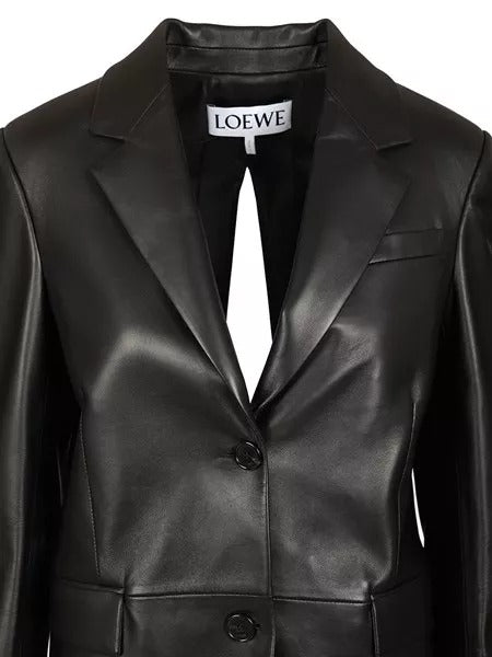Loewe Tailored Leather Jacket With Back Opening