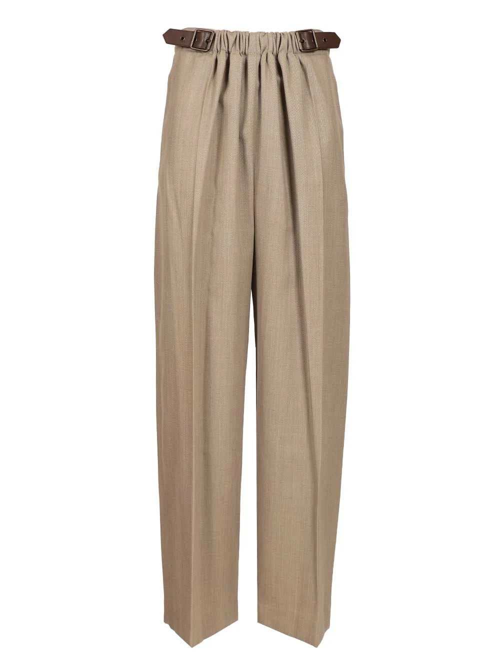 Loewe Belted Pants In Wool