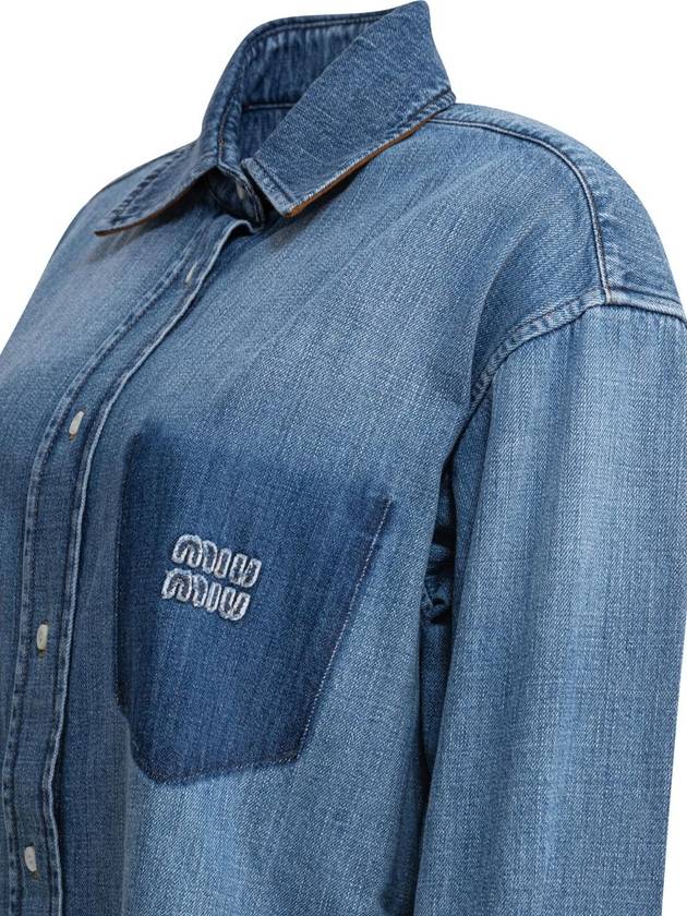 Miu Miu Cotton Shirt With Logo