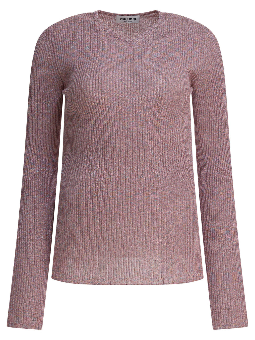 Miu Miu V-neck Shirt In Viscose