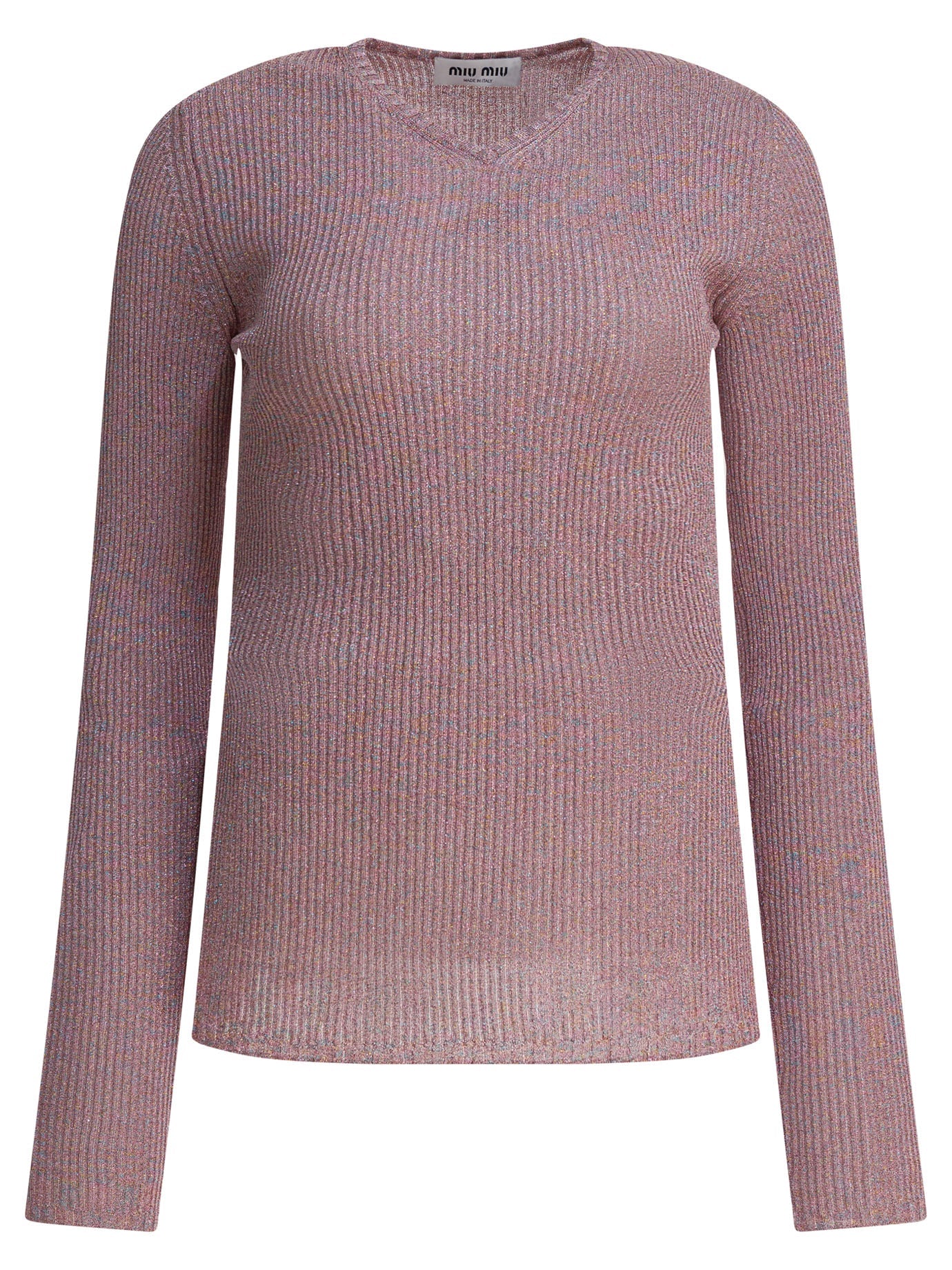 Miu Miu V-neck Shirt In Viscose