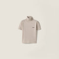 Miu Miu High Neck T-shirt In Cashmere