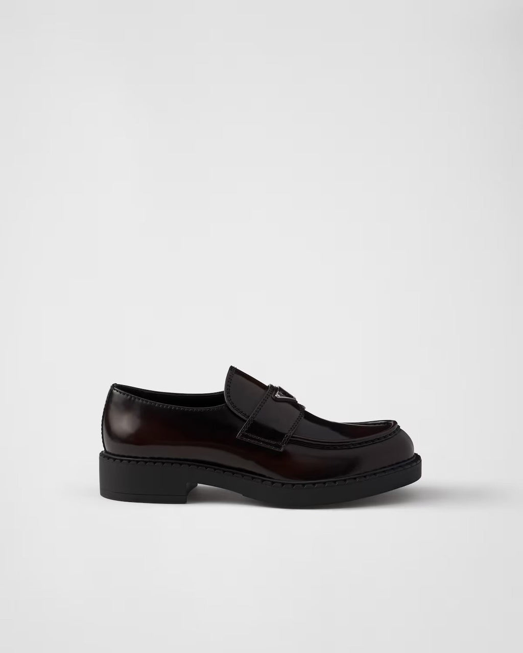 Prada Brushed Leather Loafers