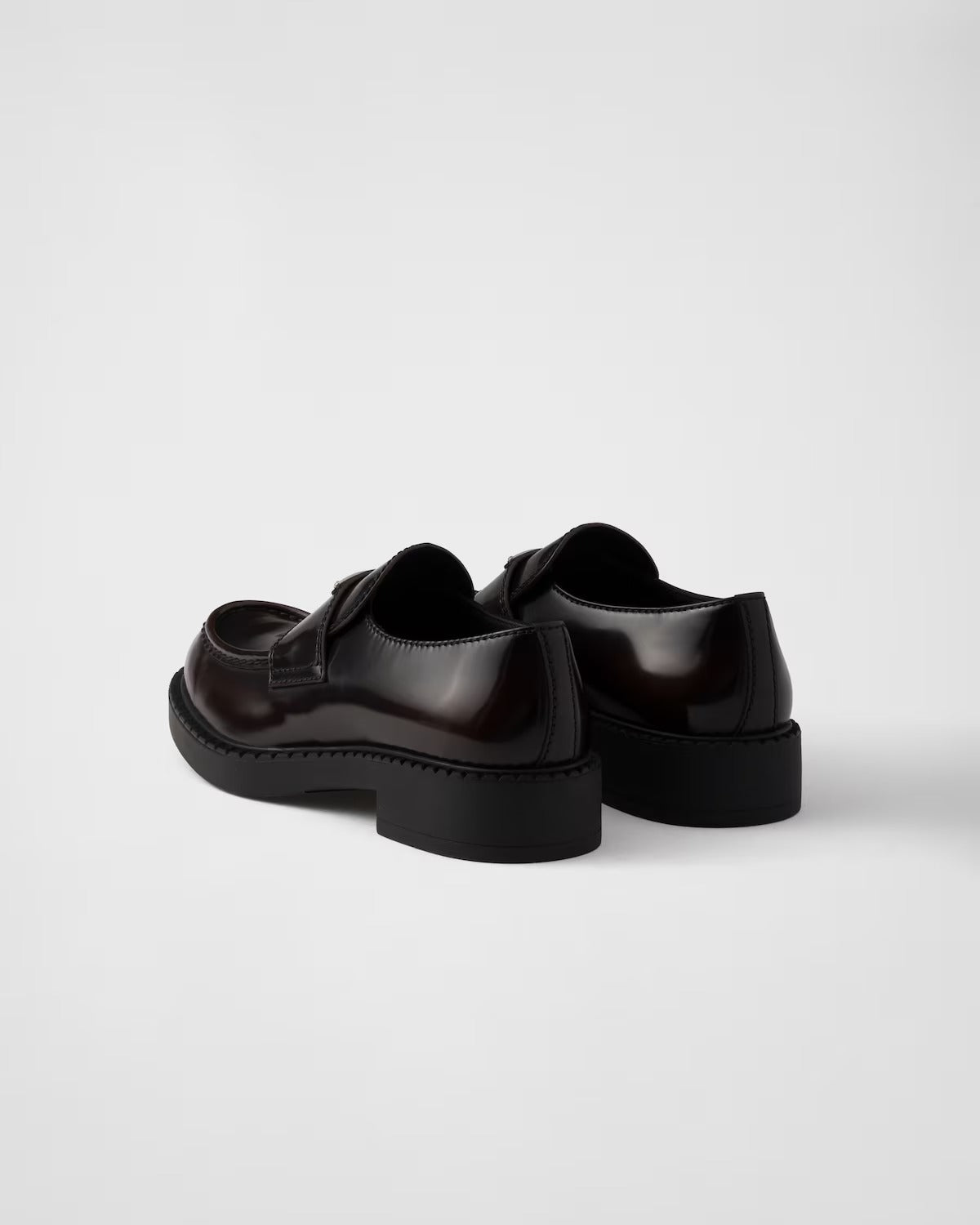 Prada Brushed Leather Loafers