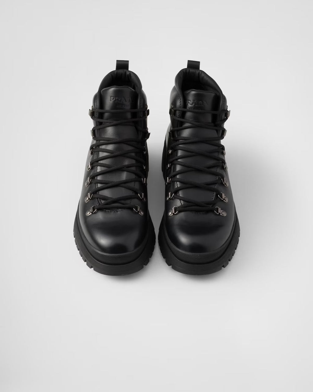 Prada "brixxen" Lace Up Ankle Boots