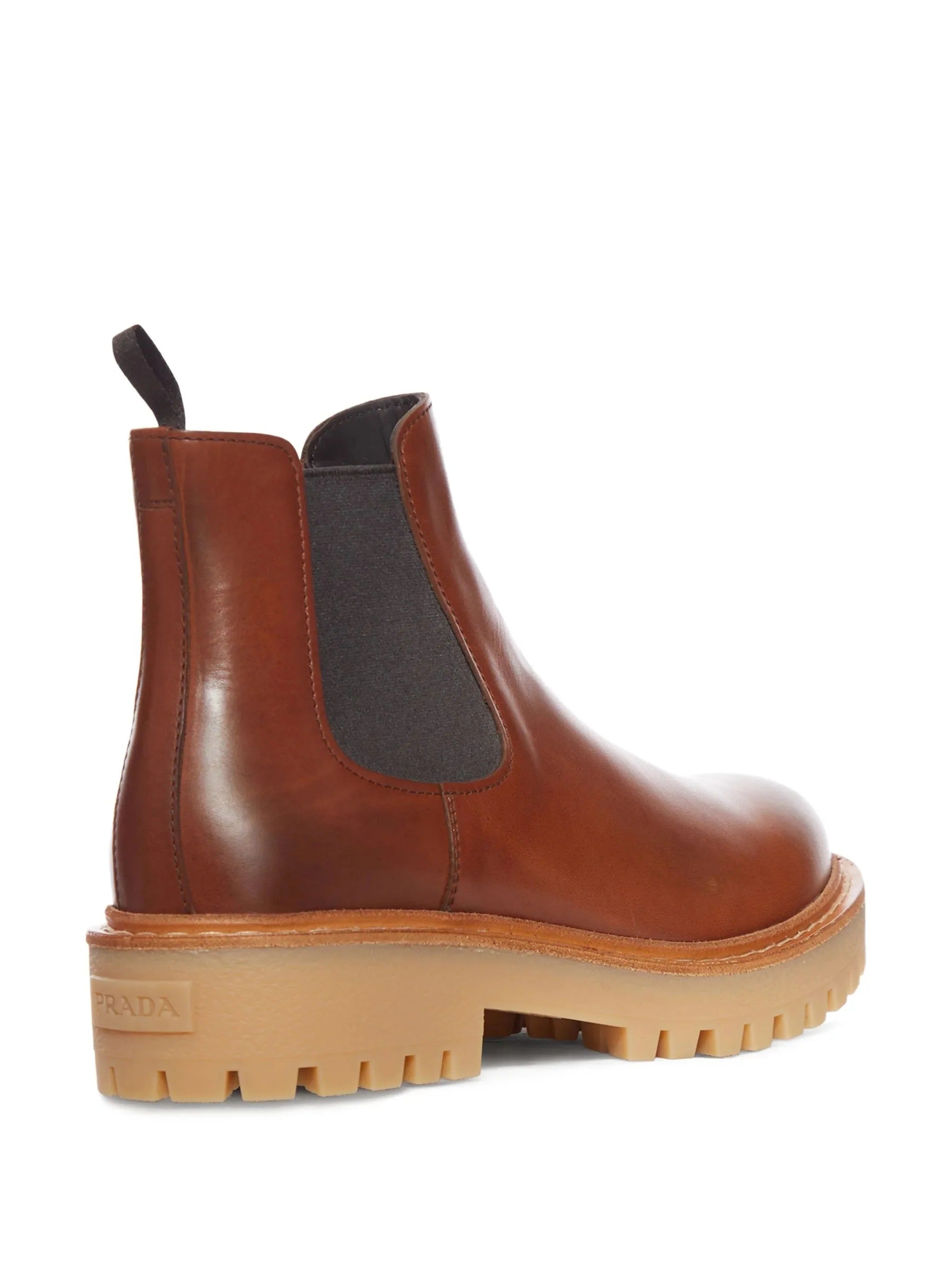 Prada Chelsea Ankle Boots In Leather