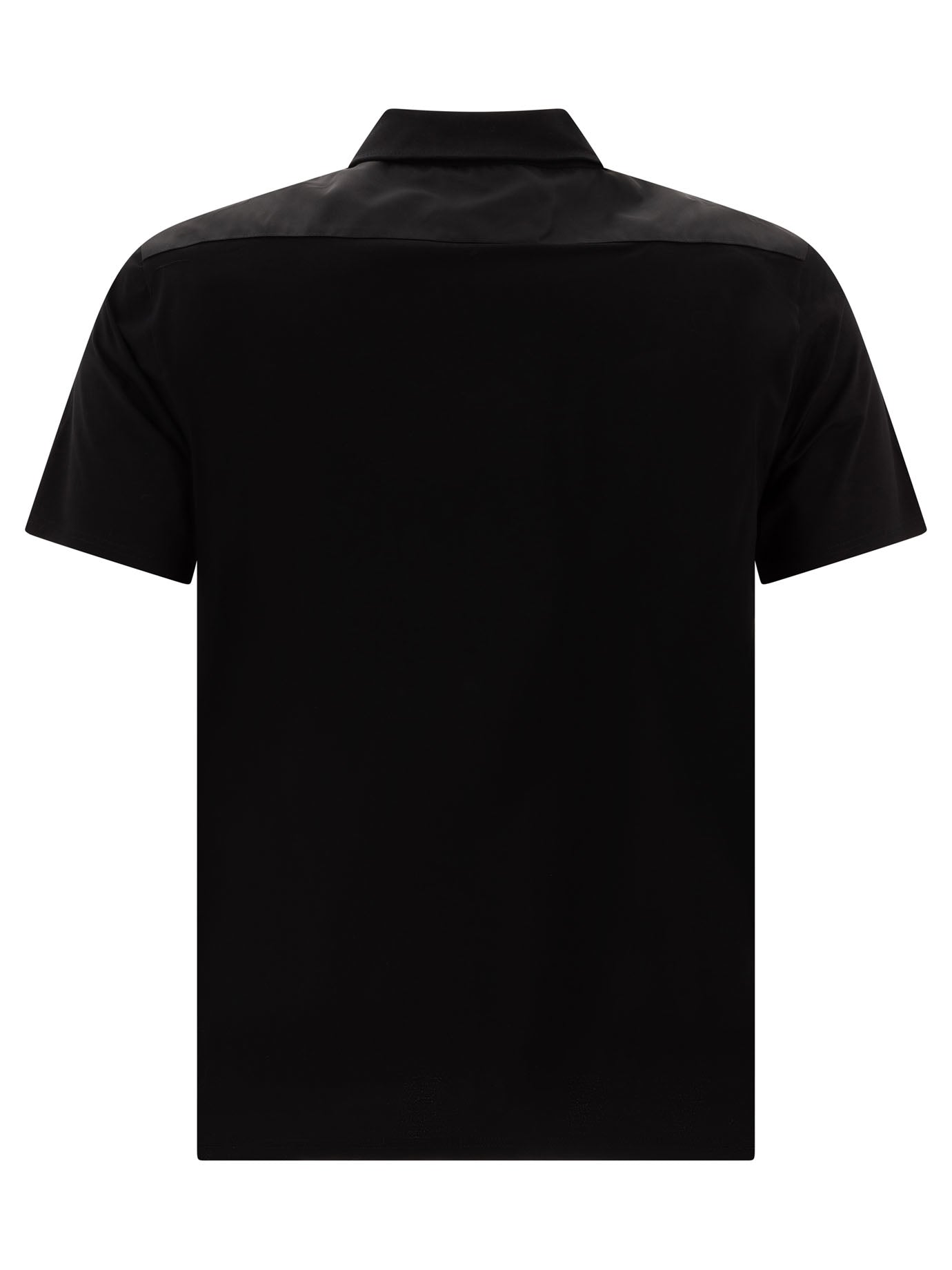 Prada Polo Shirt In Cotton With Re-nylon Details
