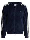 Adidas Originals "wales Bonner Velour" Zippered Sweatshirt