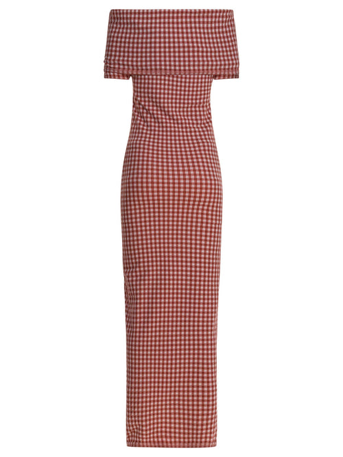 Alaïa Vichy Knit Dress