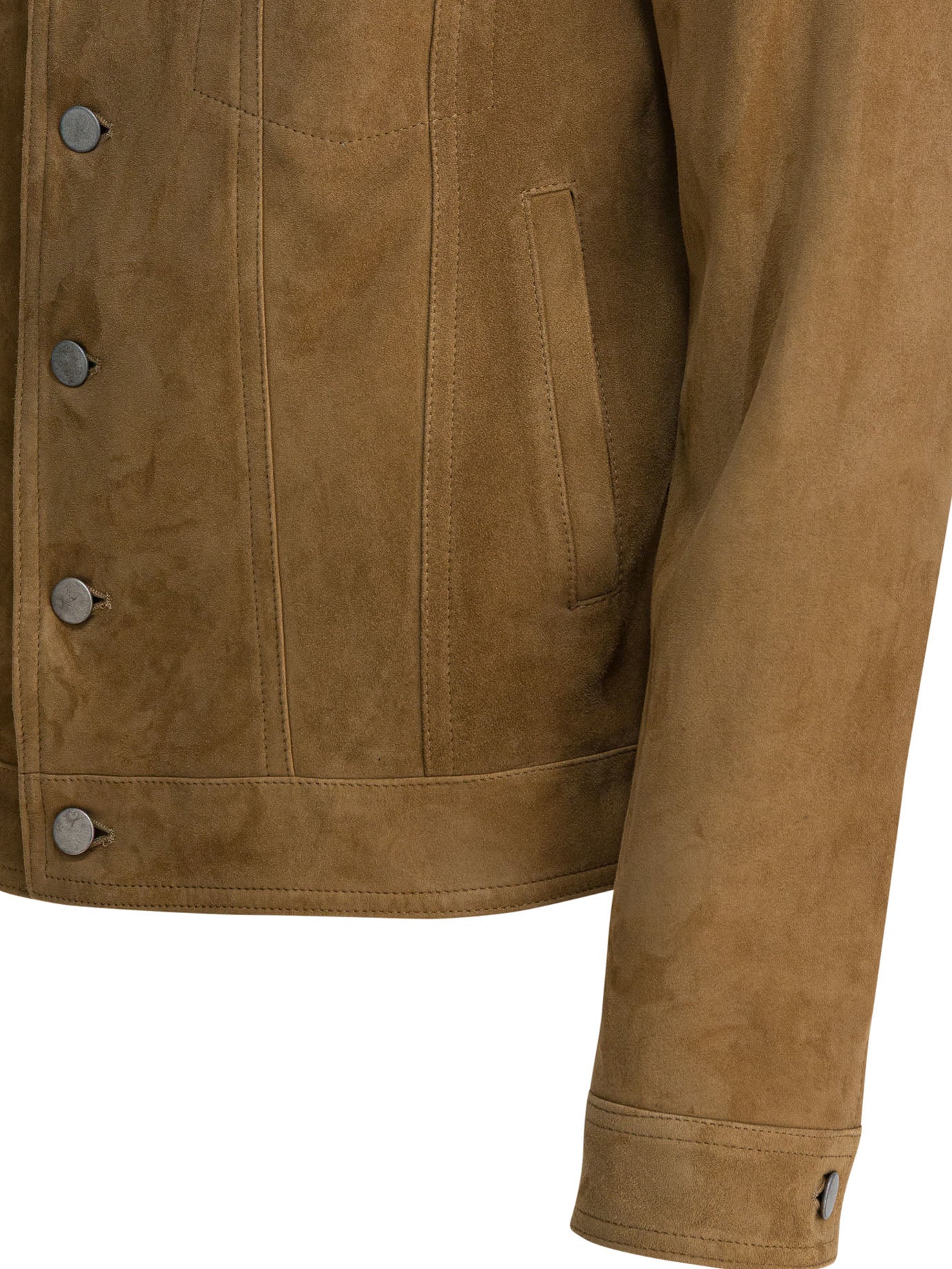 Altum Overshirt Jacket In Suede