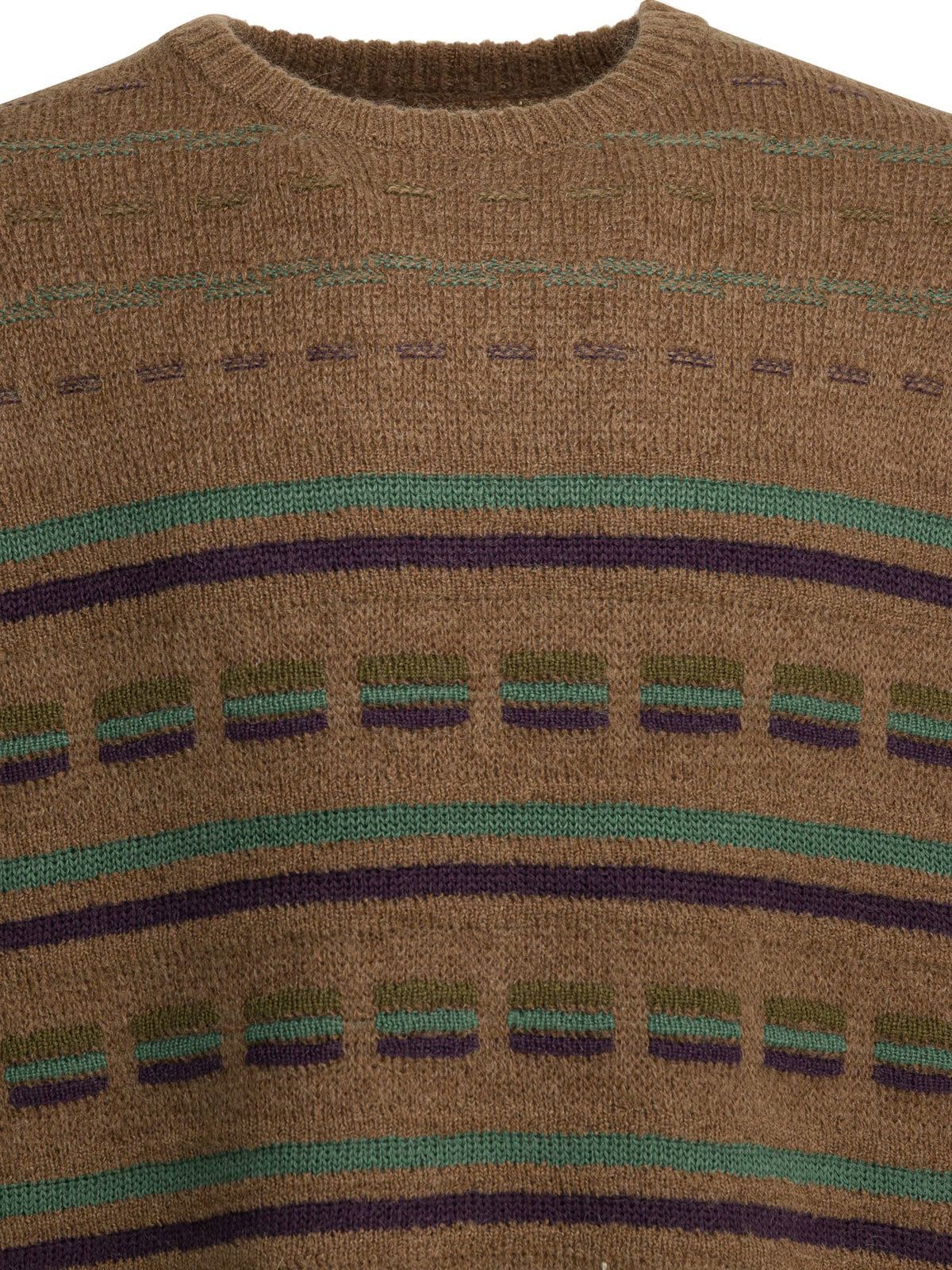 Beams Plus Striped Crewneck Sweater