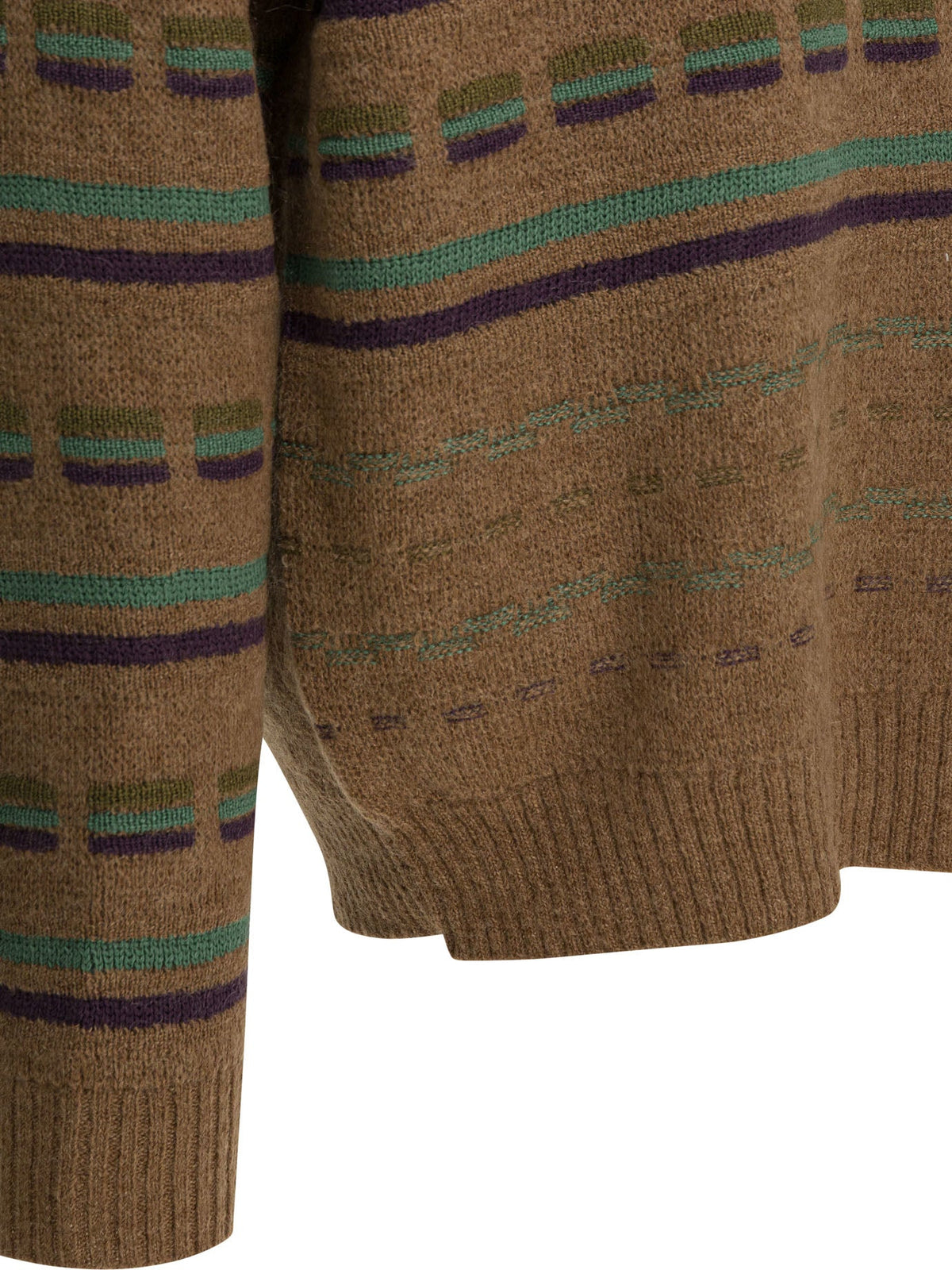 Beams Plus Striped Crewneck Sweater